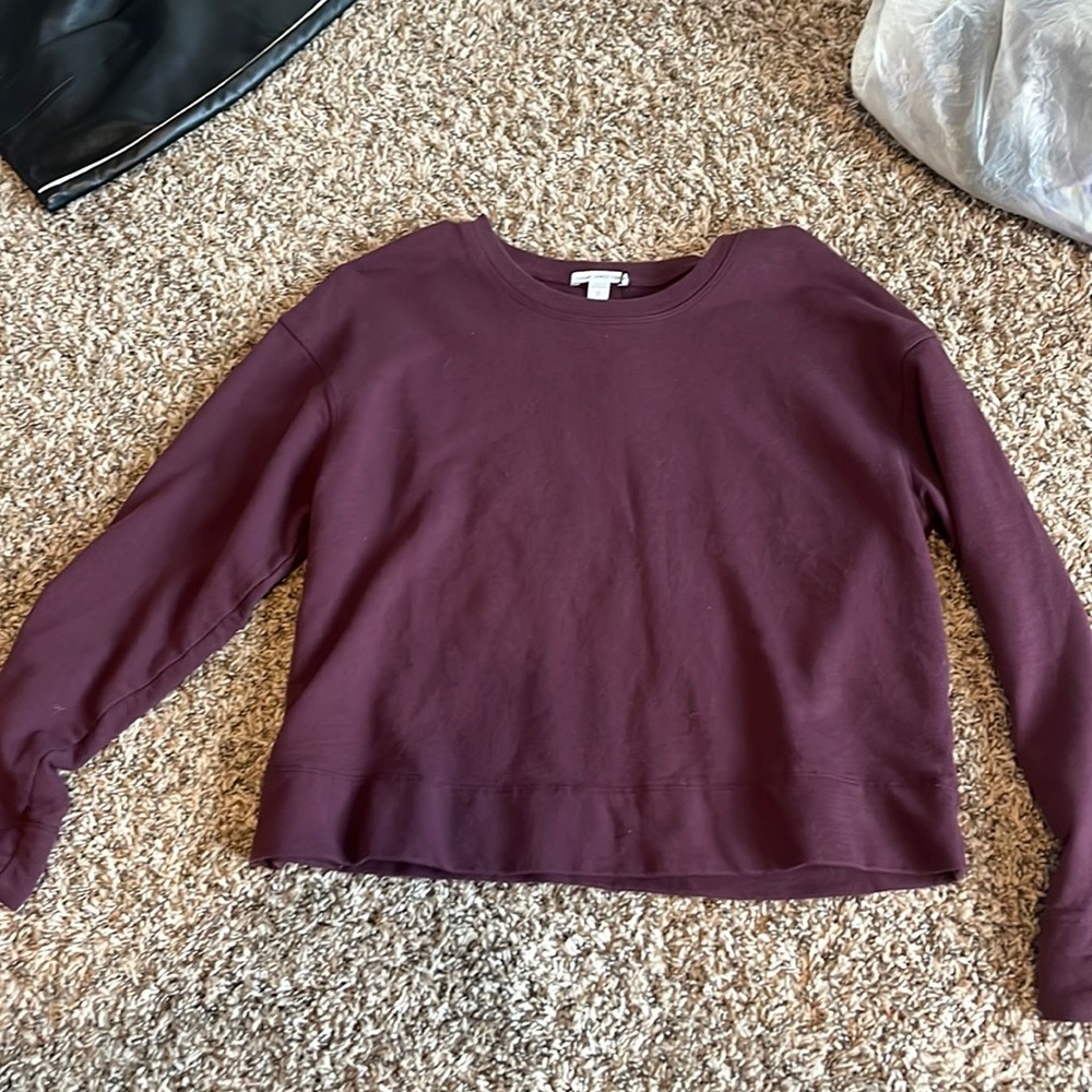 NWT Maroon Standard James Perse Sweatshirt